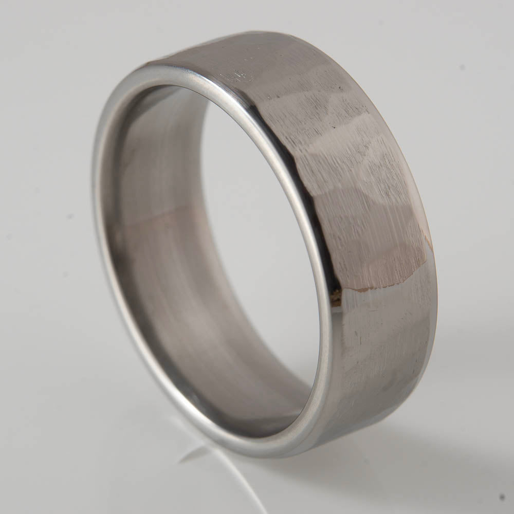 ground titanium wedding band