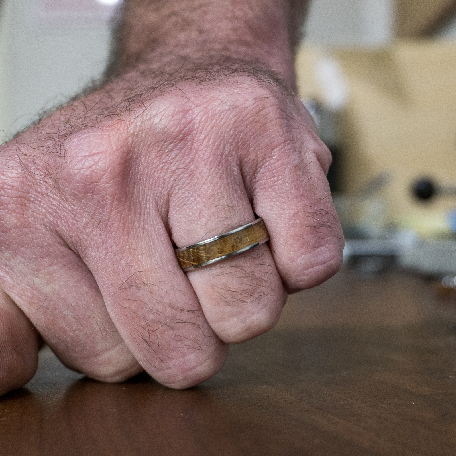 the Trace ring on finger