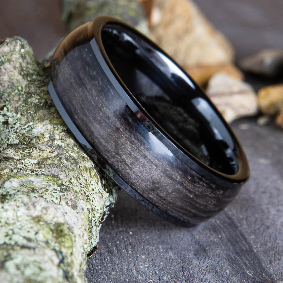 Weathered barnwood ring