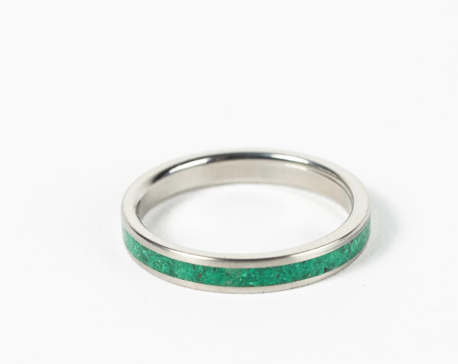 Womens Malachite Stacking Ring