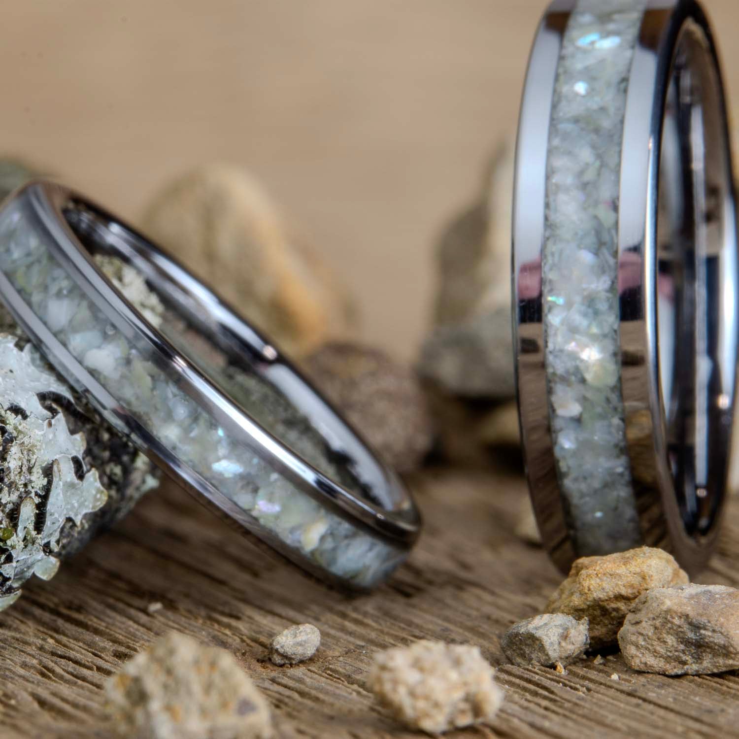 His and hers matching wedding band sets