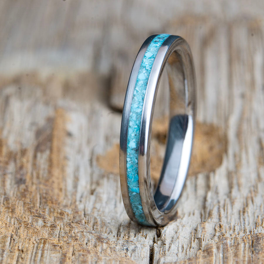 womens turquoise wedding ring or engagement ring