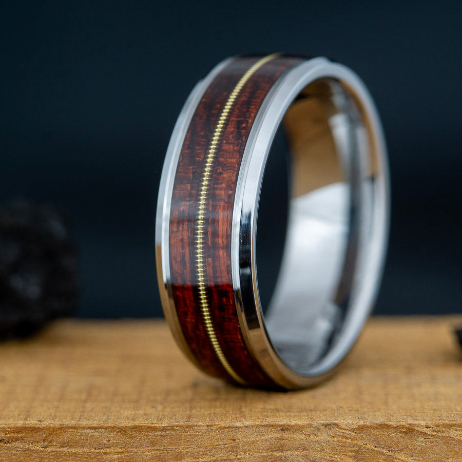 The Hank | Guitar string tungsten ring