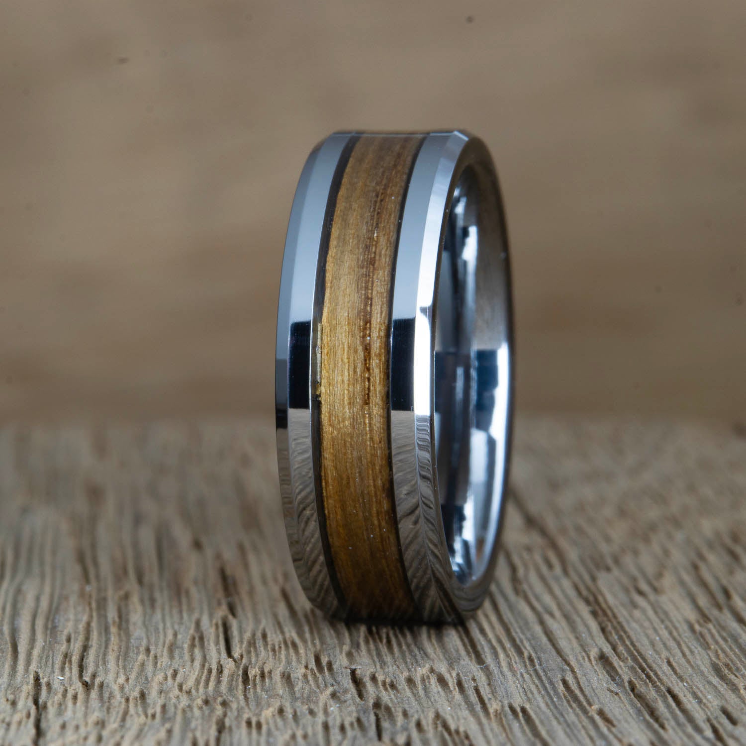 "The Royal" Crown Royal whiskey barrel wood ring