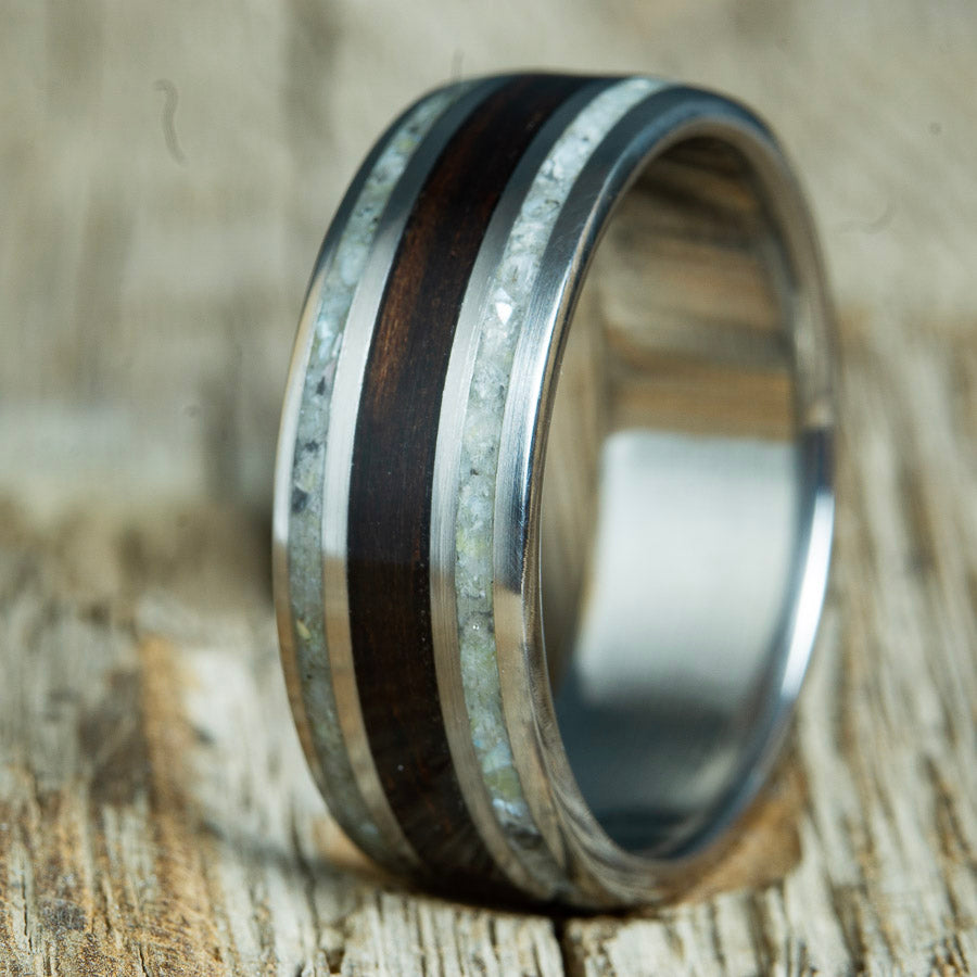 ebony and pearl inlay ring