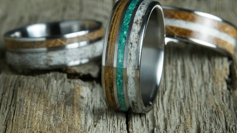 Titanium Heart Couple Ring Wedding Rings Men Women Ring Set | Shopee  Philippines