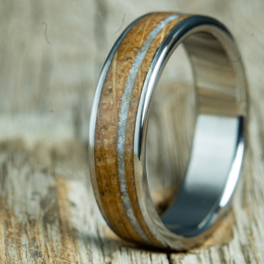 Jameson Whiskey barrel wedding band