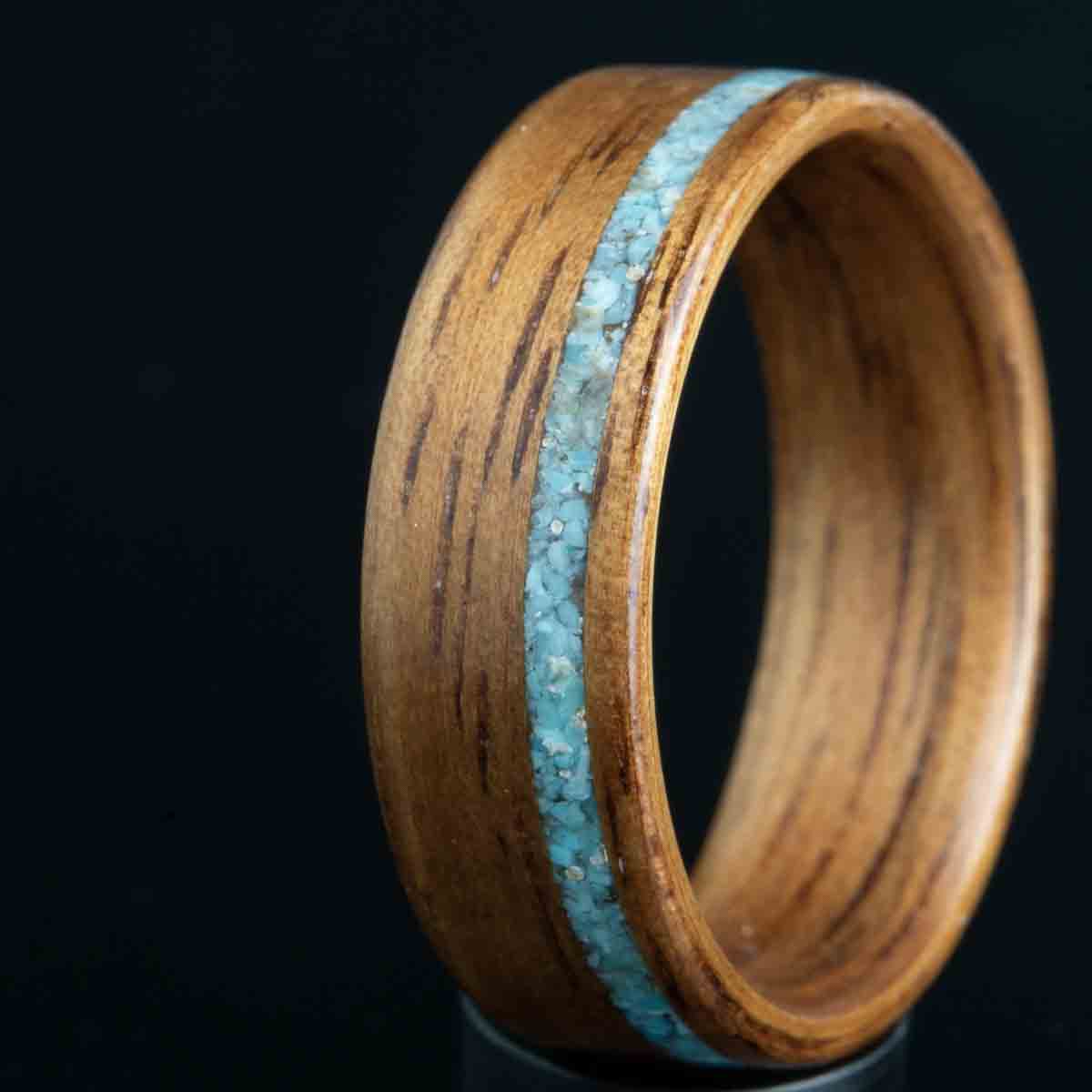 Turquoise with bentwood Koa