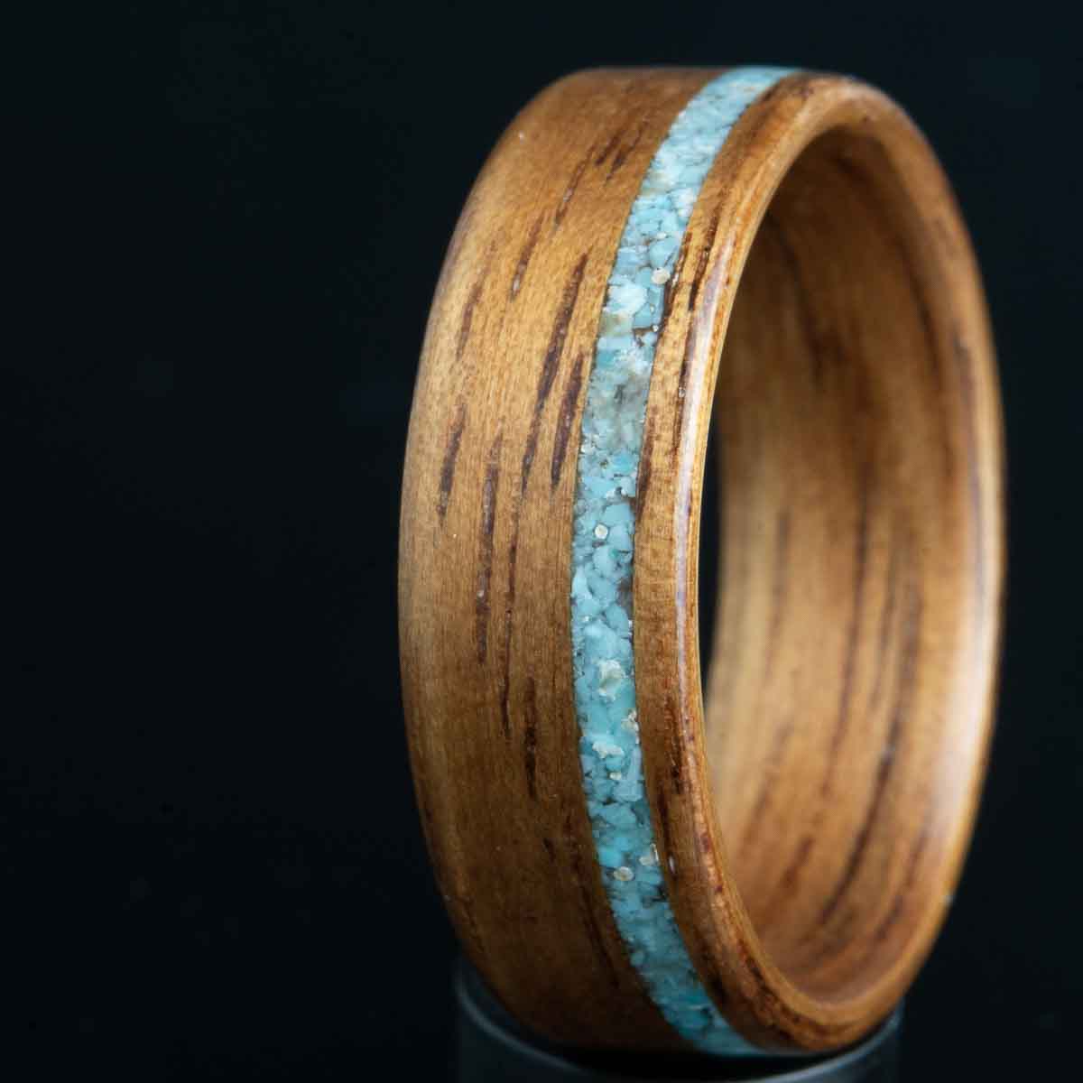 Turquoise with bentwood Koa