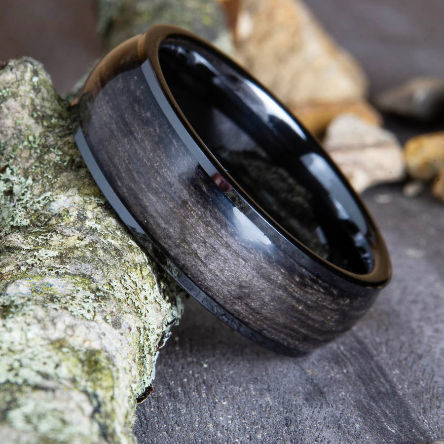 Weathered barnwood ring 