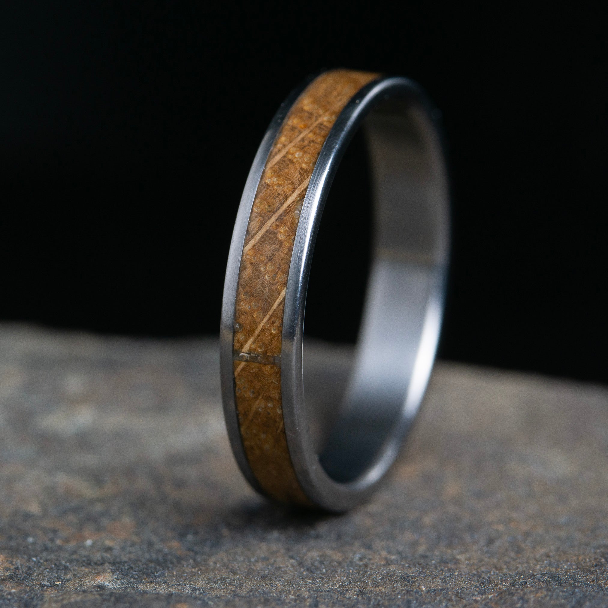 Whiskey for the Ladies, Whiskey Barrel Wood and Titanium wedding ring