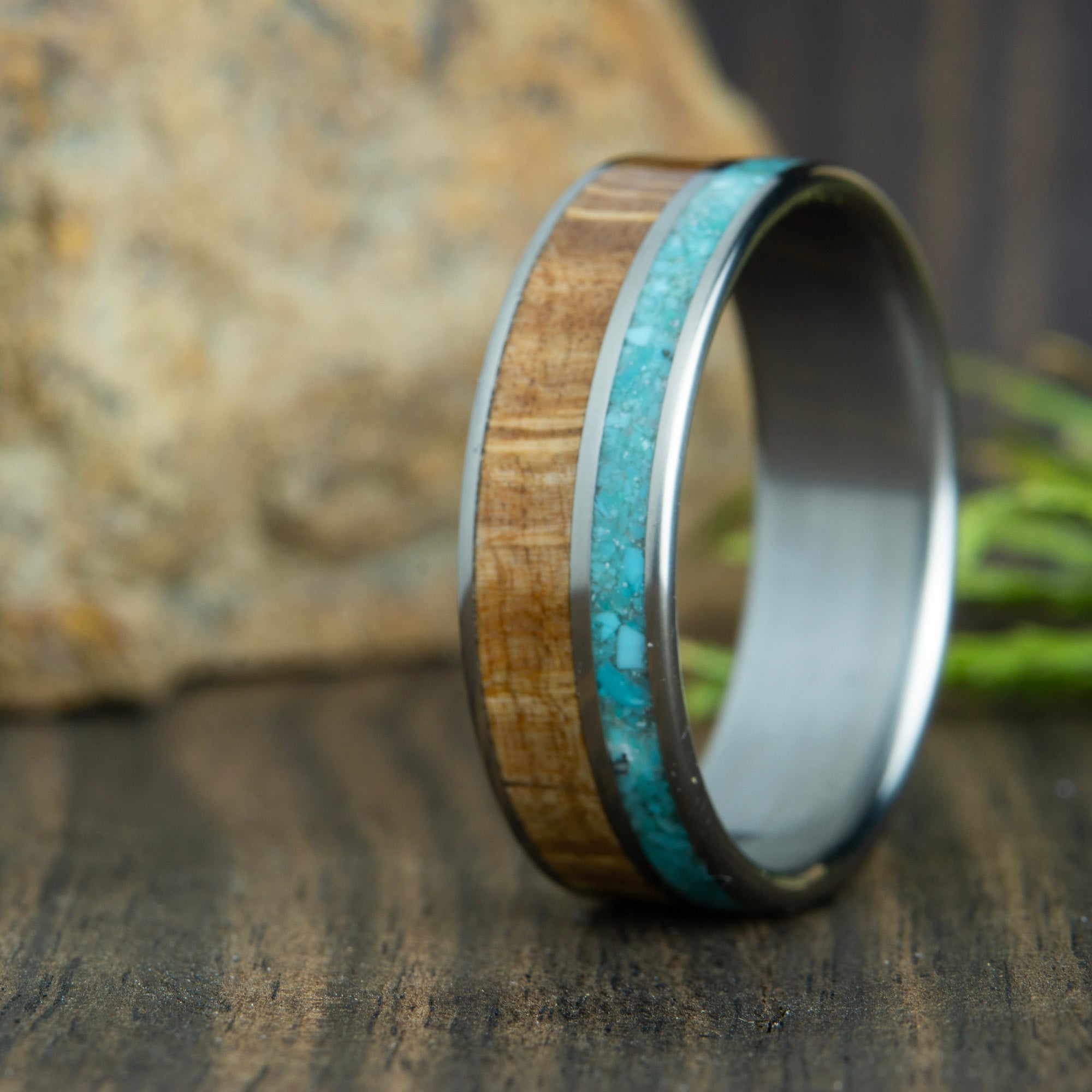 mens wooden wedding ring