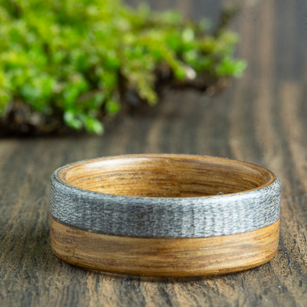 Whiskey barrel and Maple wood ring