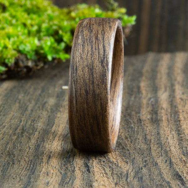 bentwood walnut ring, walnut wooden ring