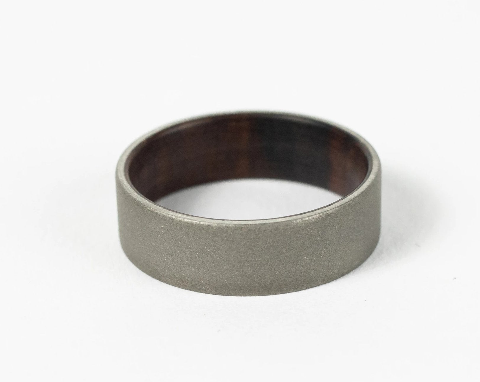 Titanium and Wood Ring
