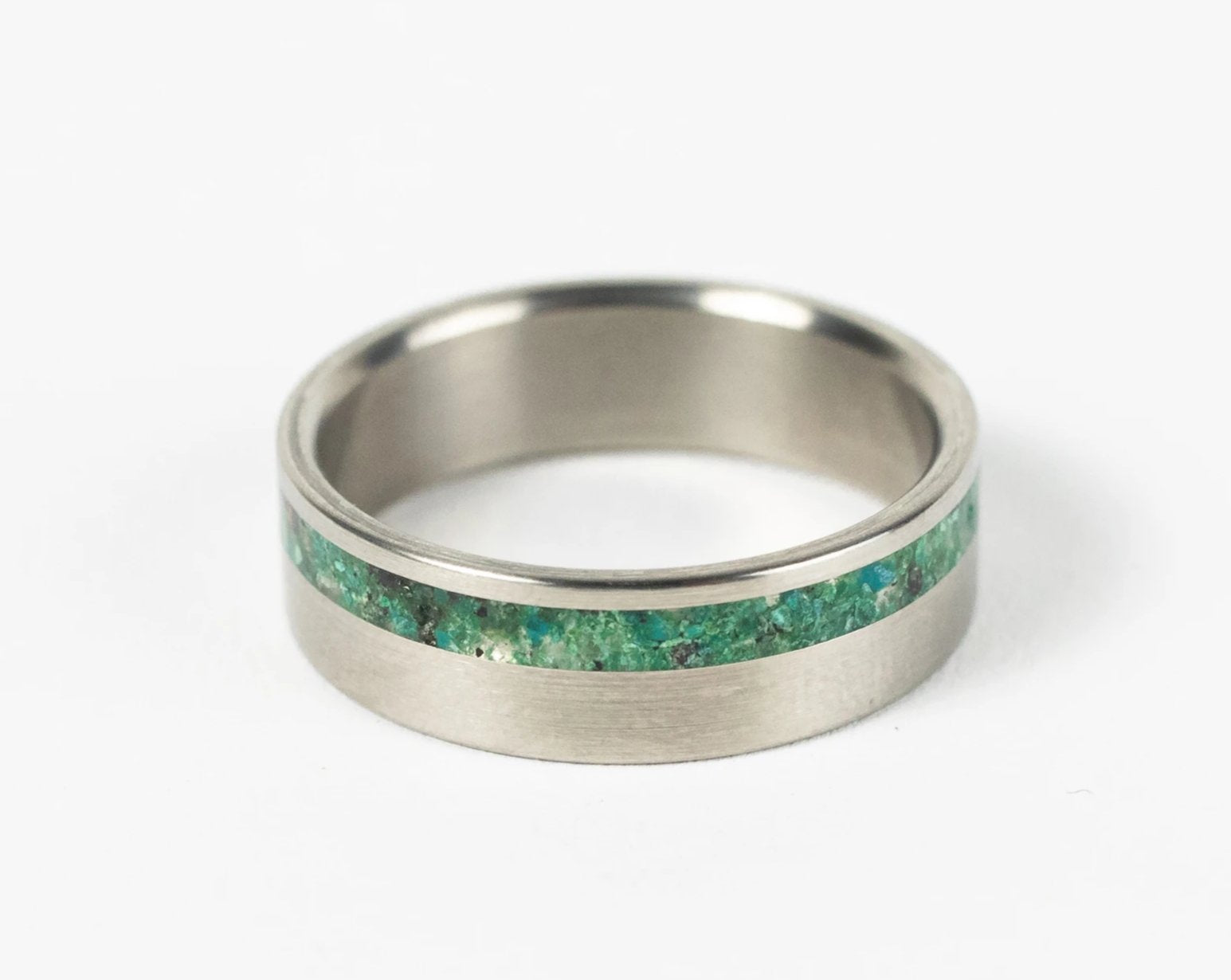 Titanium and Malachite Rings